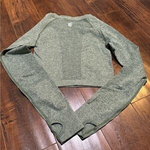 XS/S Jed North fitted crop top, green